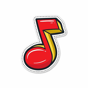 Tunes Sticker waterproof vinyl decal for laptop, bike, car & bottle