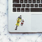 Turbo Sticker waterproof vinyl decal for laptop, bike, car & bottle