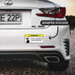 Warning!! Don't follow me Bumper Sticker waterproof vinyl decal for laptop, bike, car & bottle