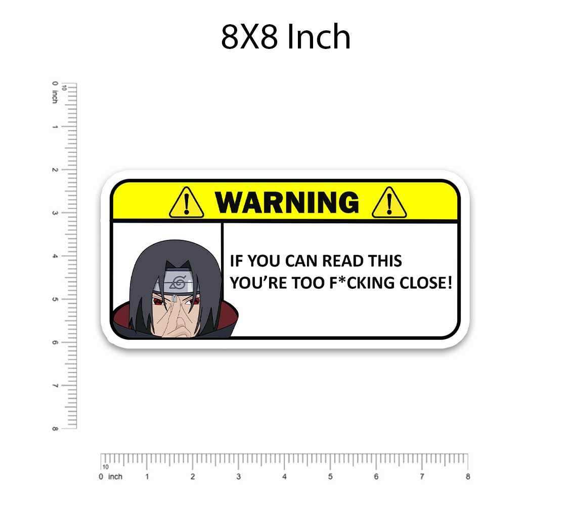 Warning!! If you can read this Bumper Sticker waterproof vinyl decal for laptop, bike, car & bottle