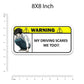 Warning!! My driving scares me too Bumper Sticker waterproof vinyl decal for laptop, bike, car & bottle