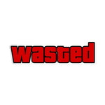 Wasted Sticker waterproof vinyl decal for laptop, bike, car & bottle