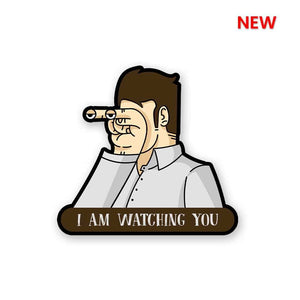 Watching you Sticker waterproof vinyl decal for laptop, bike, car & bottle