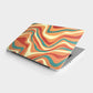 Wave Pattern Laptop Skin waterproof vinyl decal for laptop, bike, car & bottle