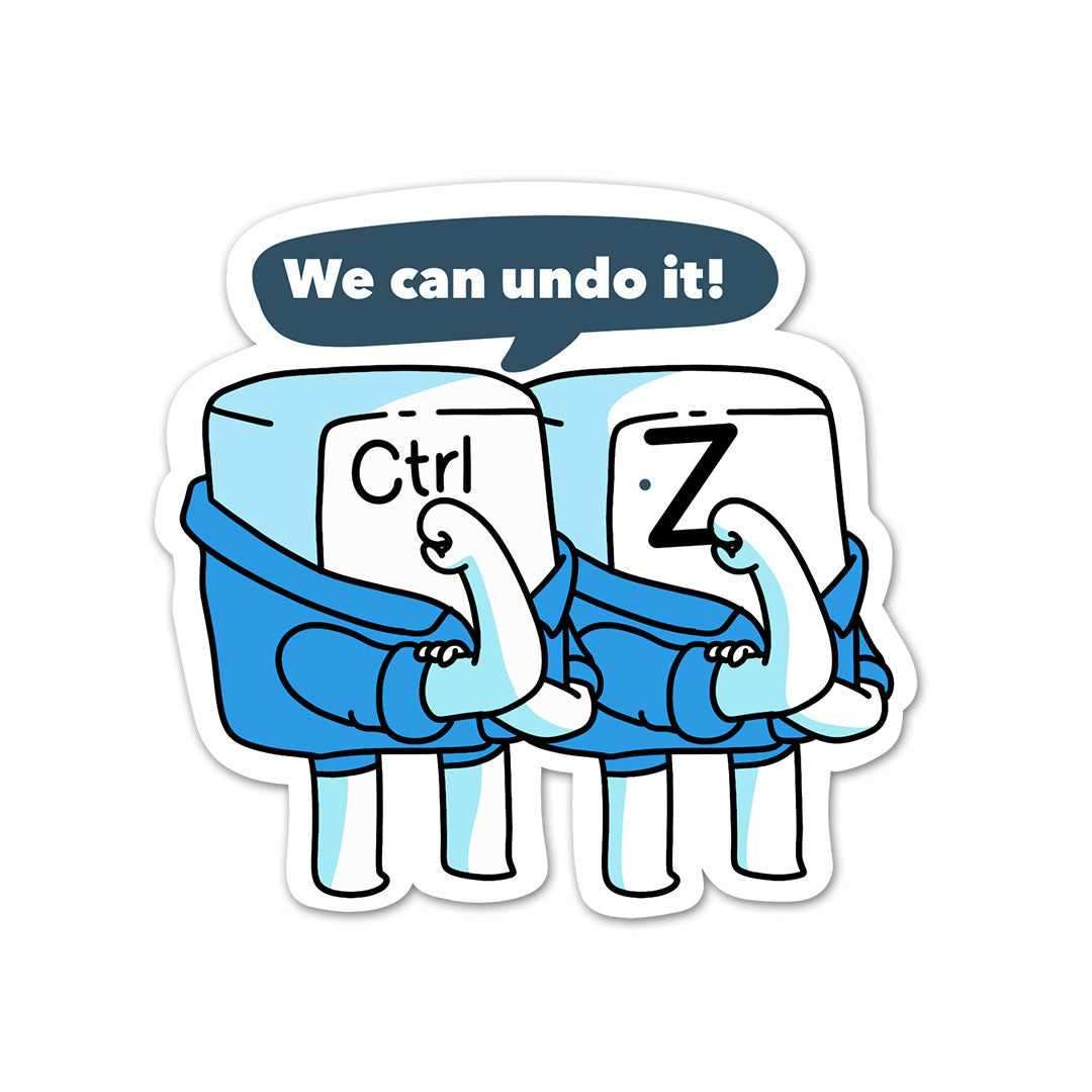 We can do it Sticker waterproof vinyl decal for laptop, bike, car & bottle