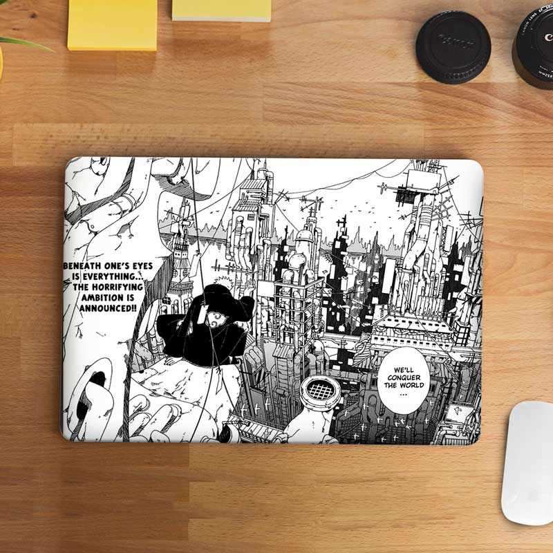 We Will Conquer The World Laptop Skin waterproof vinyl decal for laptop, bike, car & bottle