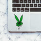 Weed Peace Sticker waterproof vinyl decal for laptop, bike, car & bottle