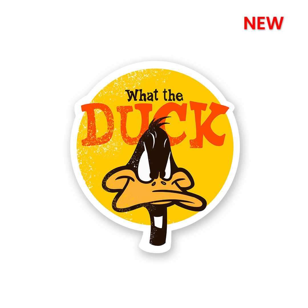 What The Duck Sticker waterproof vinyl decal for laptop, bike, car & bottle