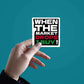 When The Market Drops Sticker waterproof vinyl decal for laptop, bike, car & bottle