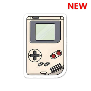 White Gameboy Sticker waterproof vinyl decal for laptop, bike, car & bottle