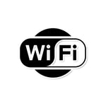 WiFi Sticker waterproof vinyl decal for laptop, bike, car & bottle