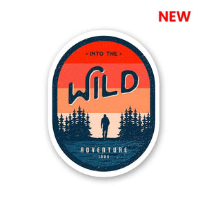 Wild Sticker waterproof vinyl decal for laptop, bike, car & bottle