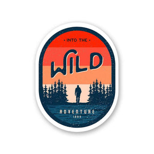 Wild Sticker waterproof vinyl decal for laptop, bike, car & bottle