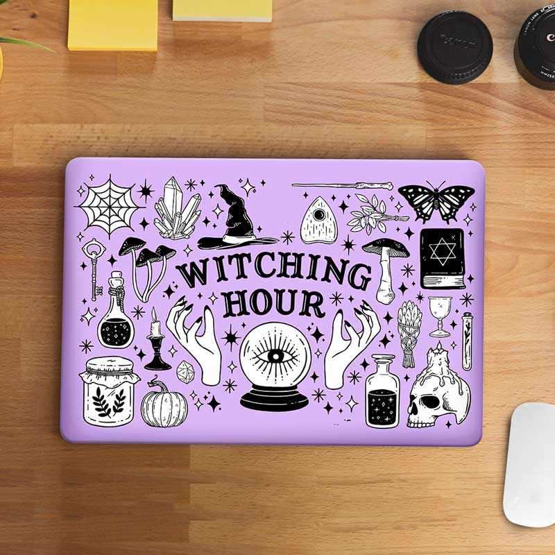 Witching Hour Laptop Skin waterproof vinyl decal for laptop, bike, car & bottle