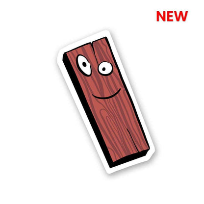 Wood Board Sticker waterproof vinyl decal for laptop, bike, car & bottle