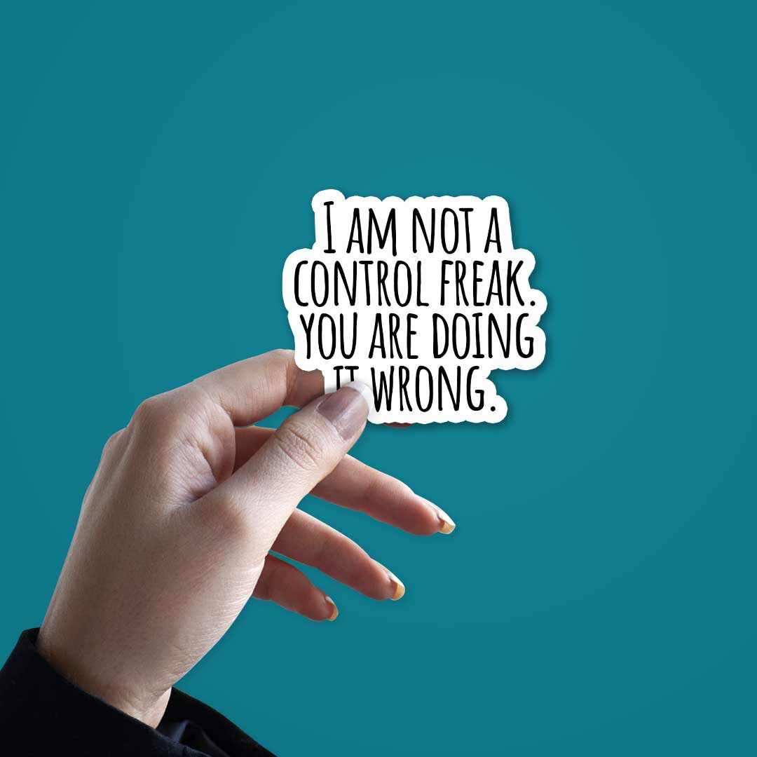 You are doing it wrong. Sticker waterproof vinyl decal for laptop, bike, car & bottle