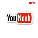 you noob Sticker waterproof vinyl decal for laptop, bike, car & bottle