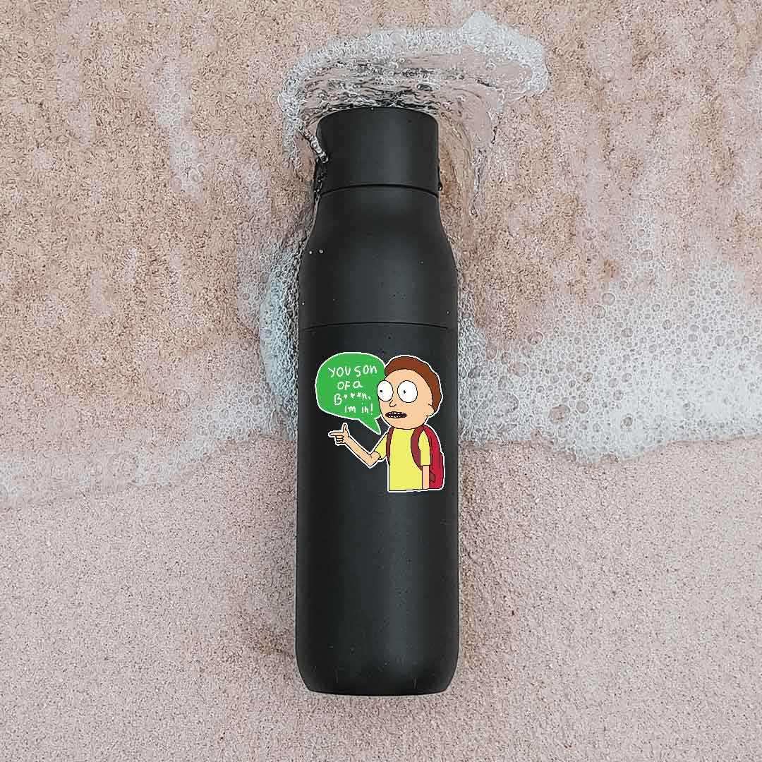 You son of a B***, I'm in! Sticker waterproof vinyl decal for laptop, bike, car & bottle