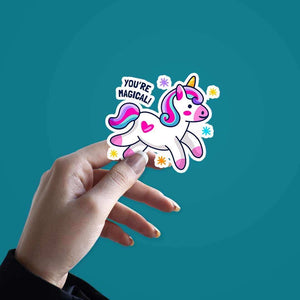 You're Magical Sticker waterproof vinyl decal for laptop, bike, car & bottle