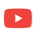 Youtube Logo Sticker waterproof vinyl decal for laptop, bike, car & bottle