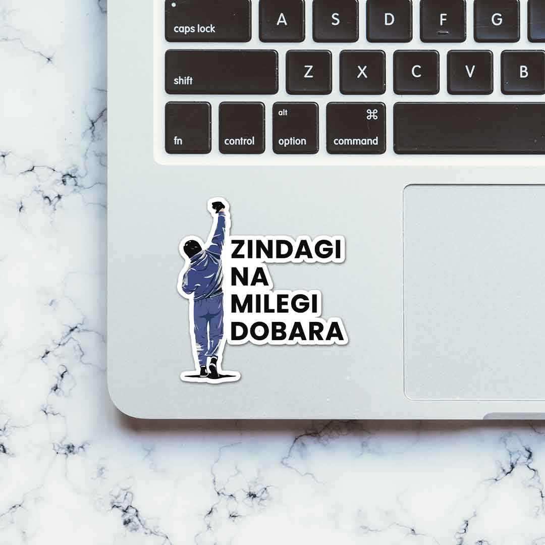 Zindagi Na Milegi Dobara Sticker waterproof vinyl decal for laptop, bike, car & bottle