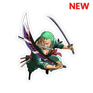 Zoro Sticker waterproof vinyl decal for laptop, bike, car & bottle